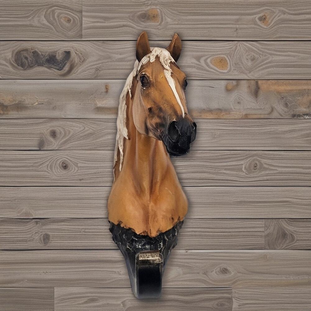 Western Palomino Horse Wall Hook Rustic Decor